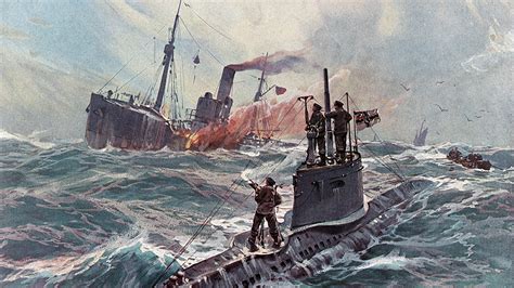 german submarines attack american ships ww1